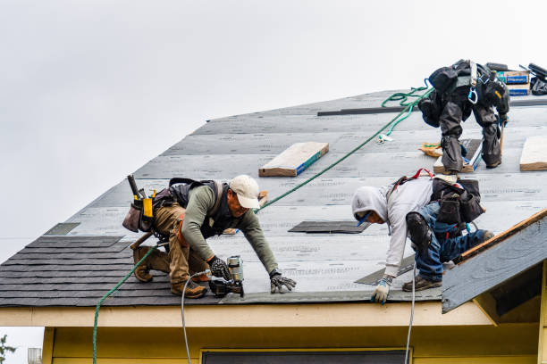 Professional Roofing technician working in Bunker Hill, IN